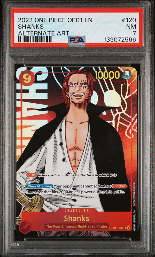 2022 ONE PIECE OP01-ROMANCE DAWN | ALTERNATE ART #120 SHANKS